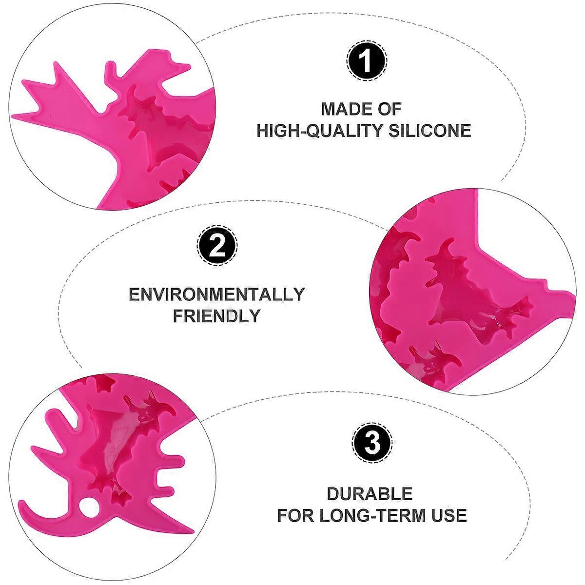 Silicone Mold Halloween Cake Mold Baking Tool for Use 2Pcs Rosy