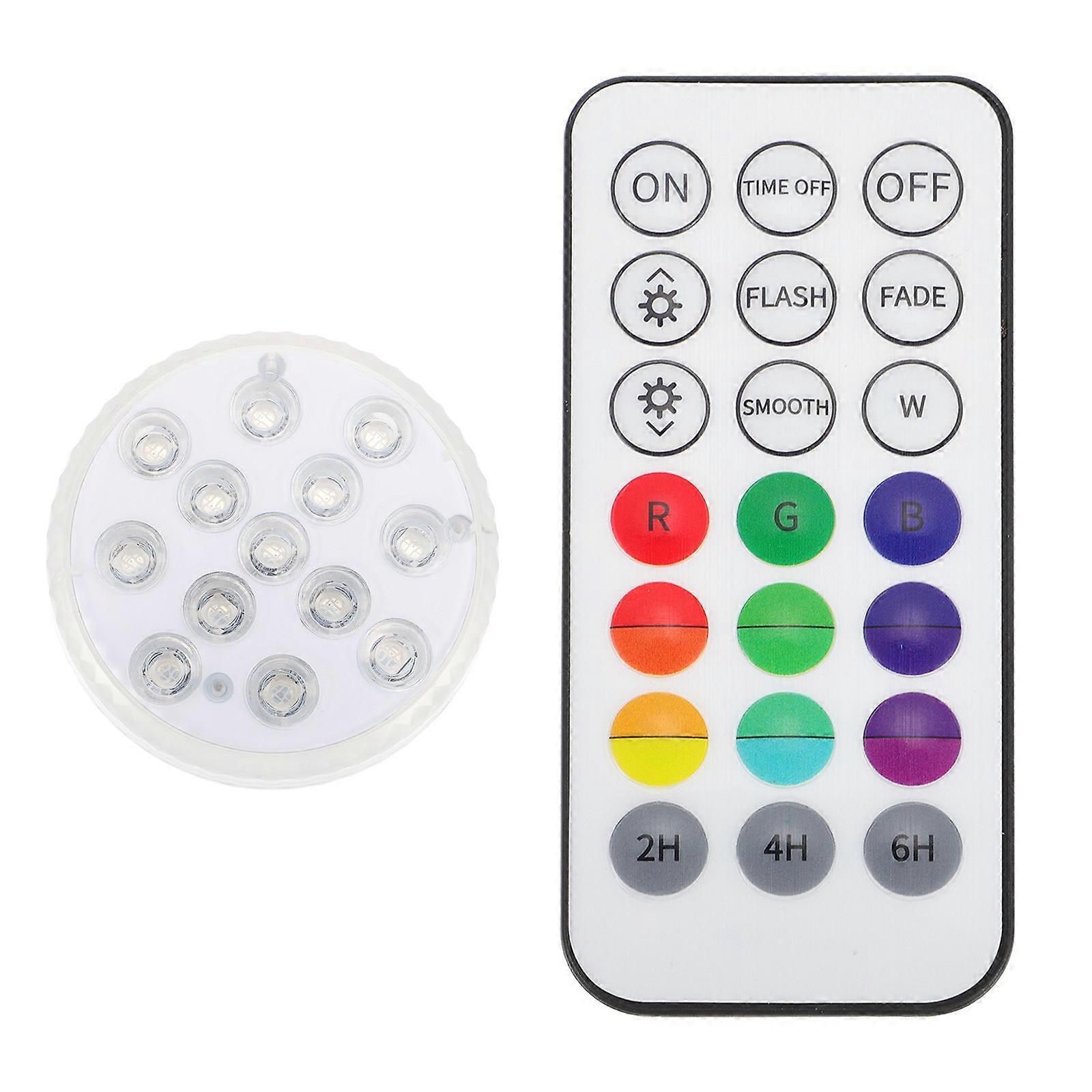 Assorted Color LED Diving Lamp for Decoration 1Set with Suction Cups