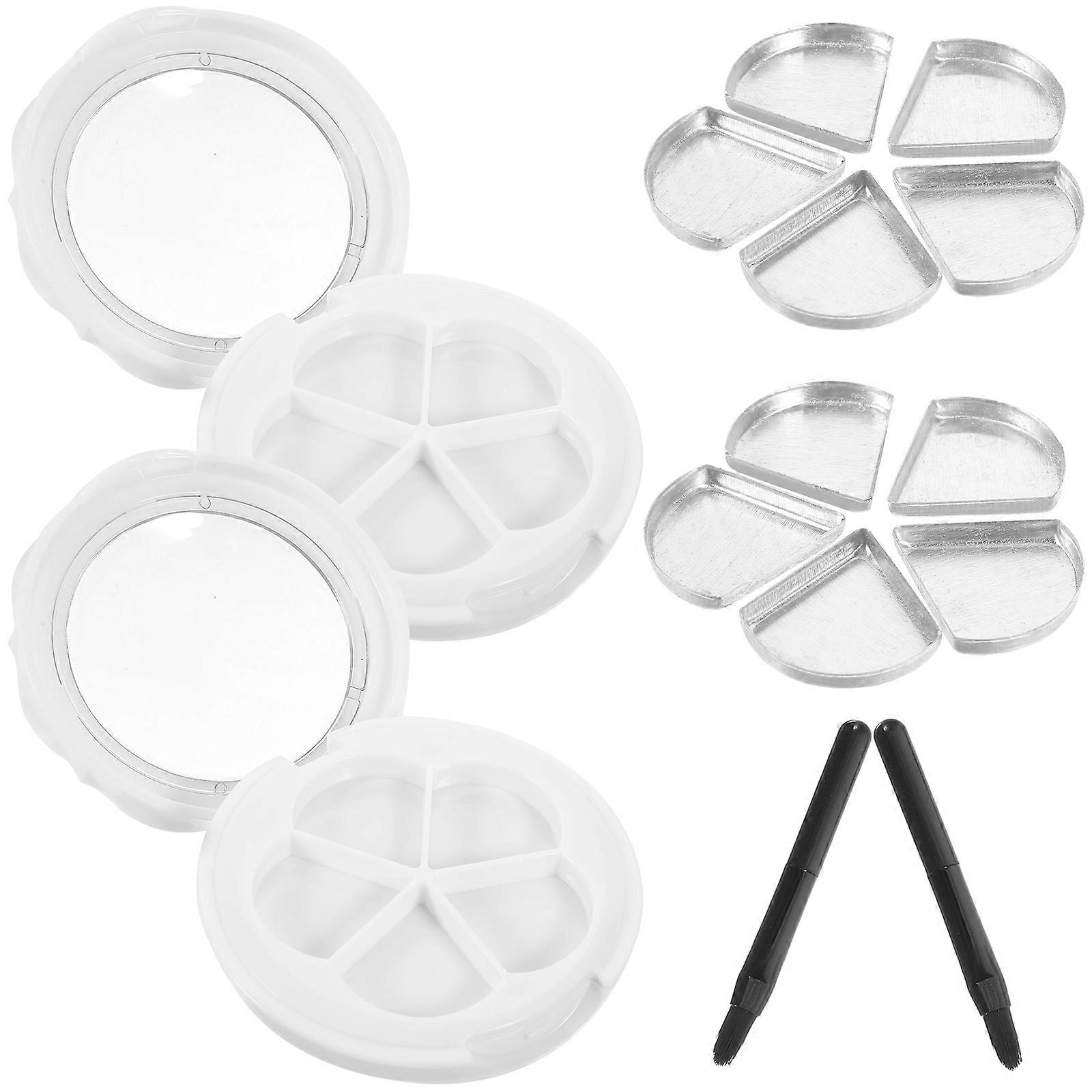 Lipstick Container Refillable Lipstick Box Cosmetics Container Daily Use Plastic 5 Grids Sets