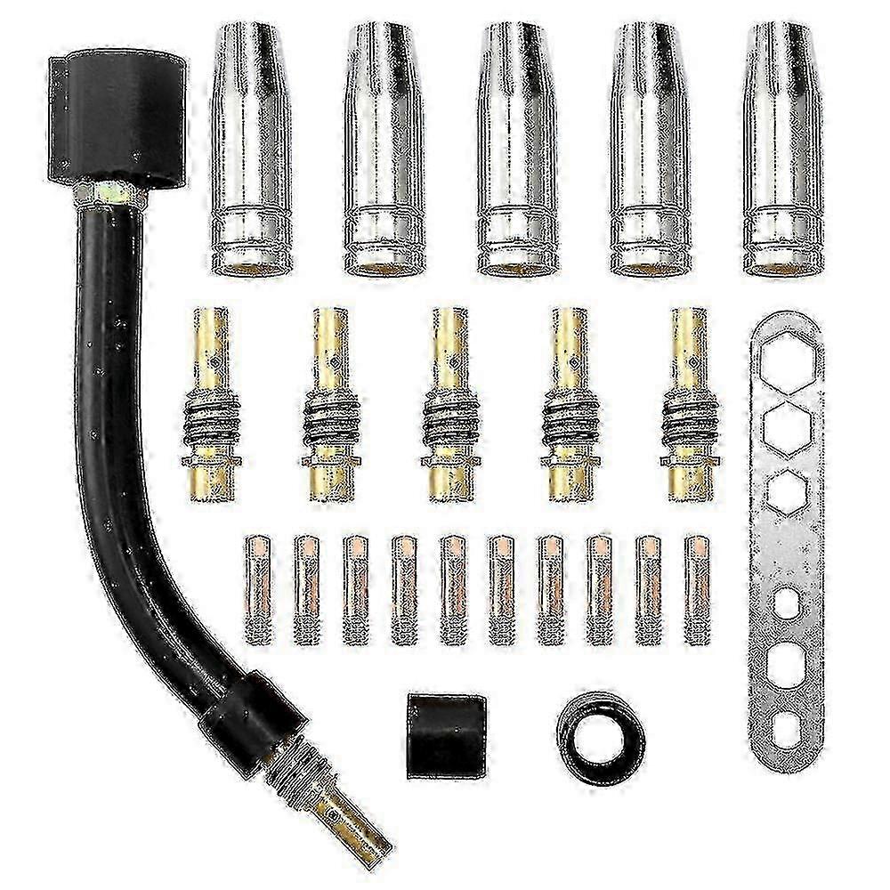 26-27 High-Performance 15AK Welding Consumables - 24pcs Shield Cup Set