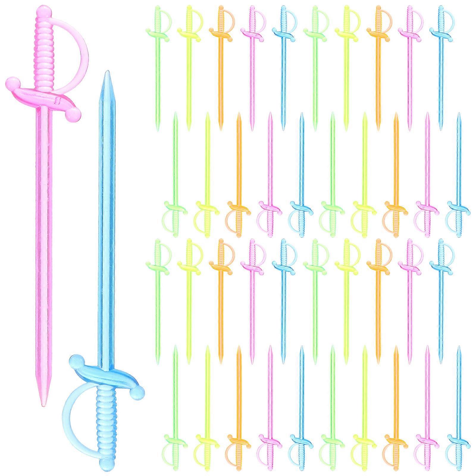 Fondue Fork Cocktail Sword Picks Assorted Supplies Fruit Decoration 200Pack