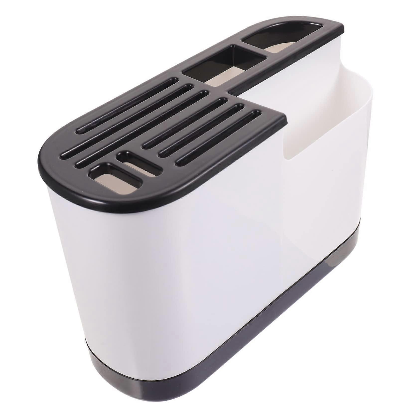 Kitchen Utensil Holder MultiCompartment Organizer for Efficient Countertop Storage and Easy Cleaning