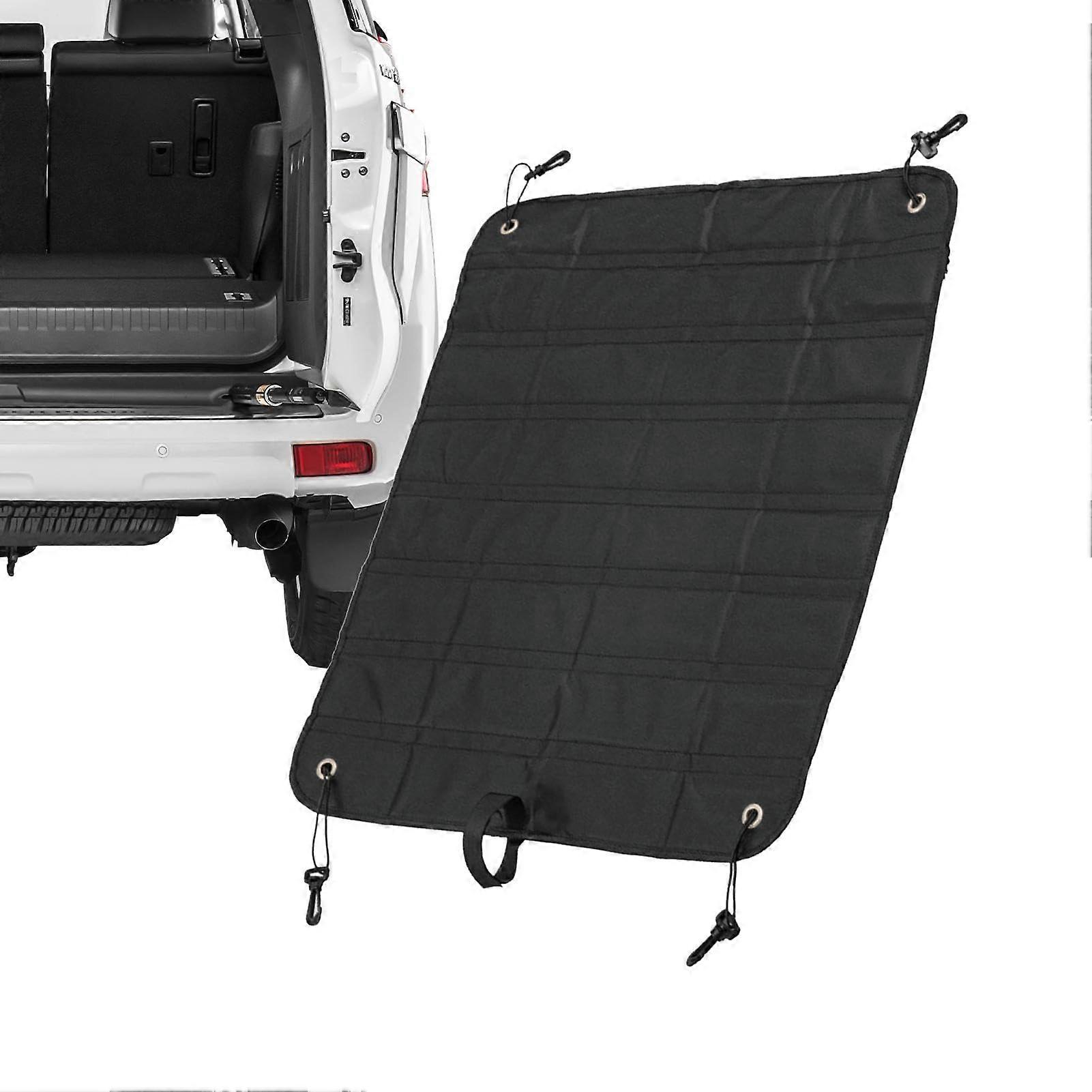 Waterproof Foldable Car Trunk Protector Pad with AntiCollision Bumper Guard for Pets