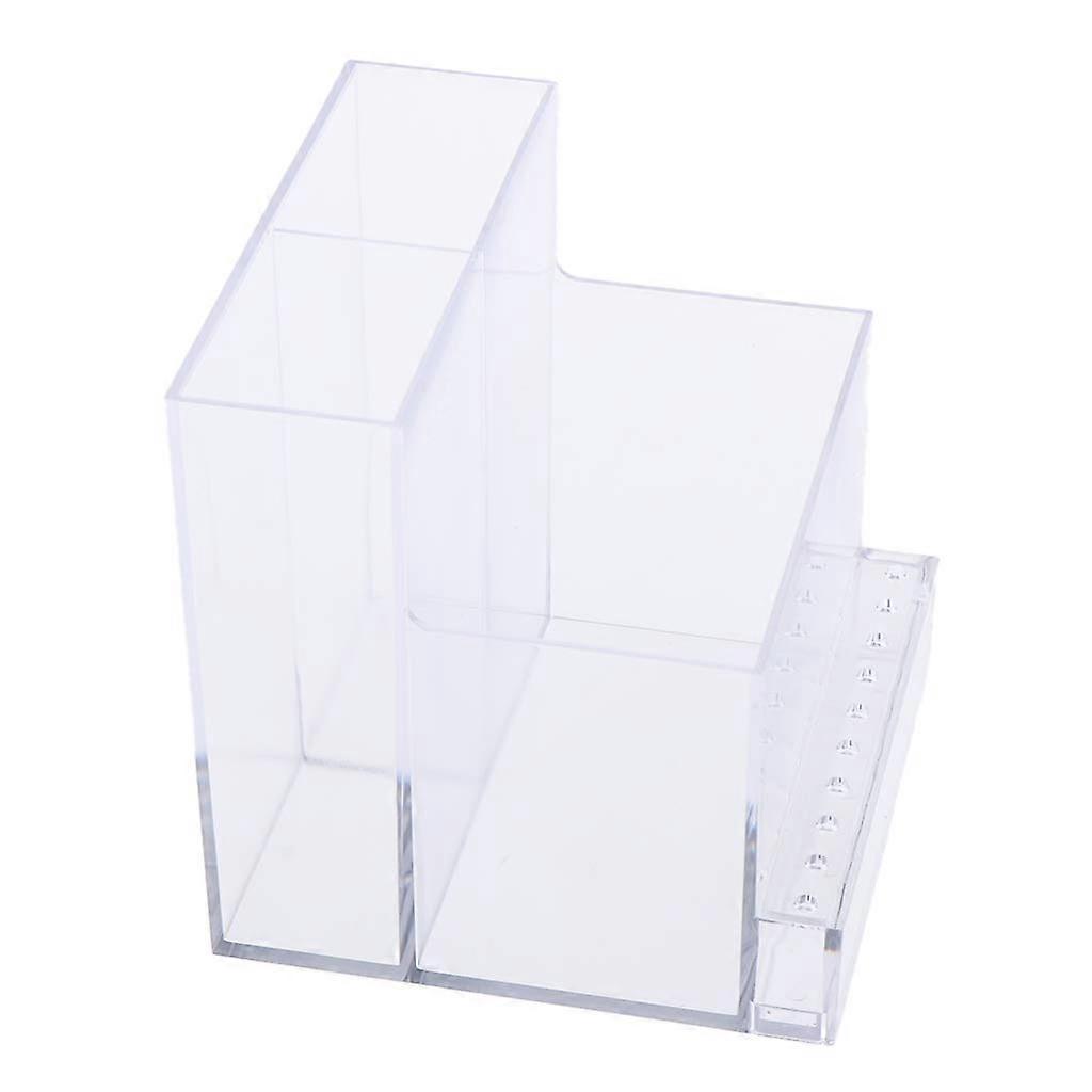 Nail Drill Bit Holder Clear Acrylic Organizer Stand with Multirow Storage for Easy Access