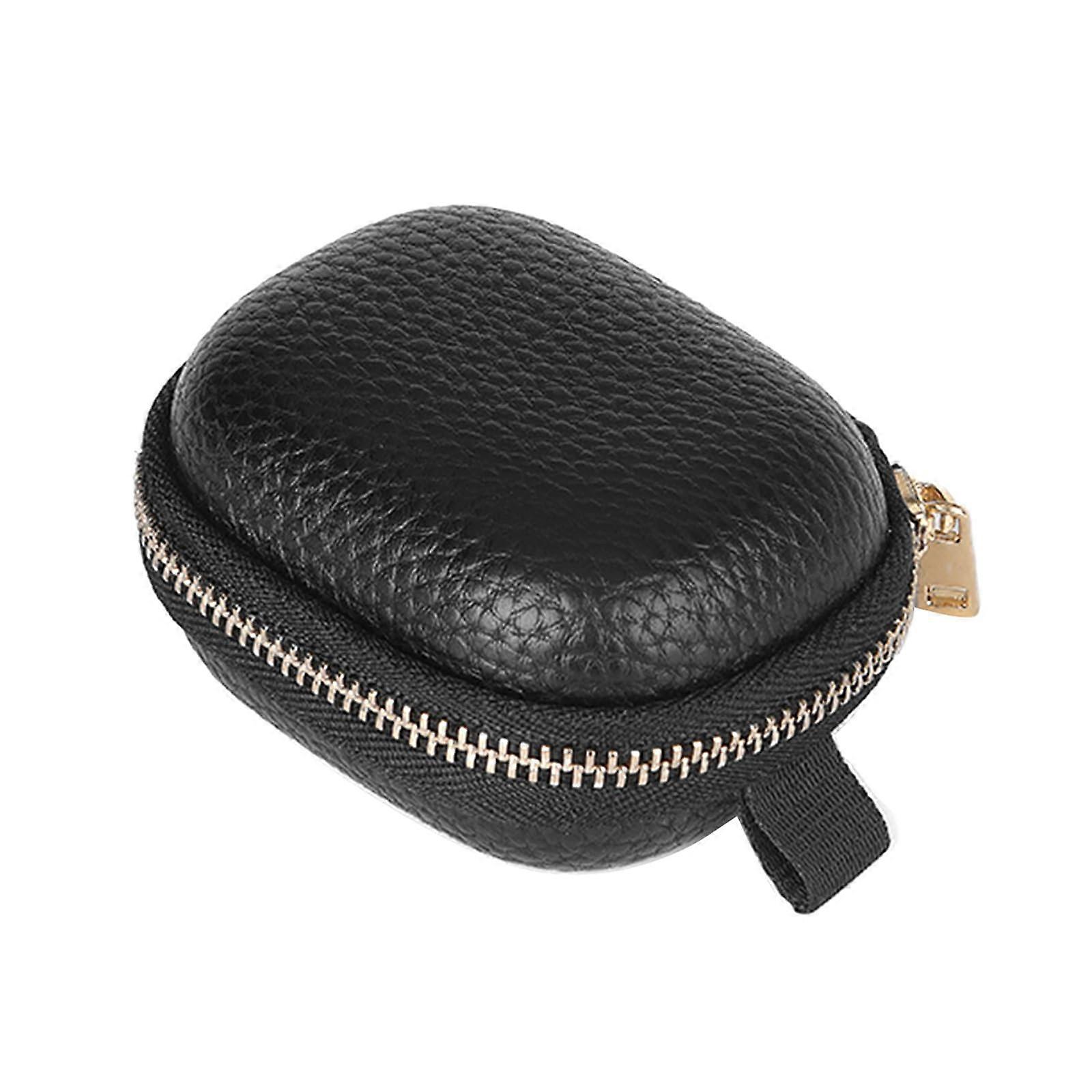 Carrying Case with Mesh Pocket, Shockproof PU Protective Storage Box for Finger Accessories Black