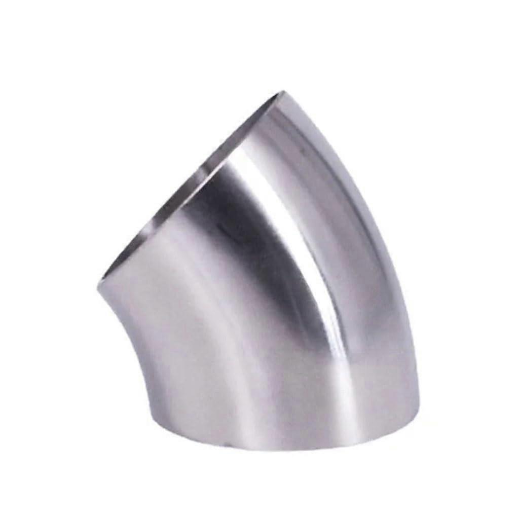304 Stainless Steel 45 Degree Elbow Butt Weld Pipe Fitting 133mm OD Corrosion Resistant