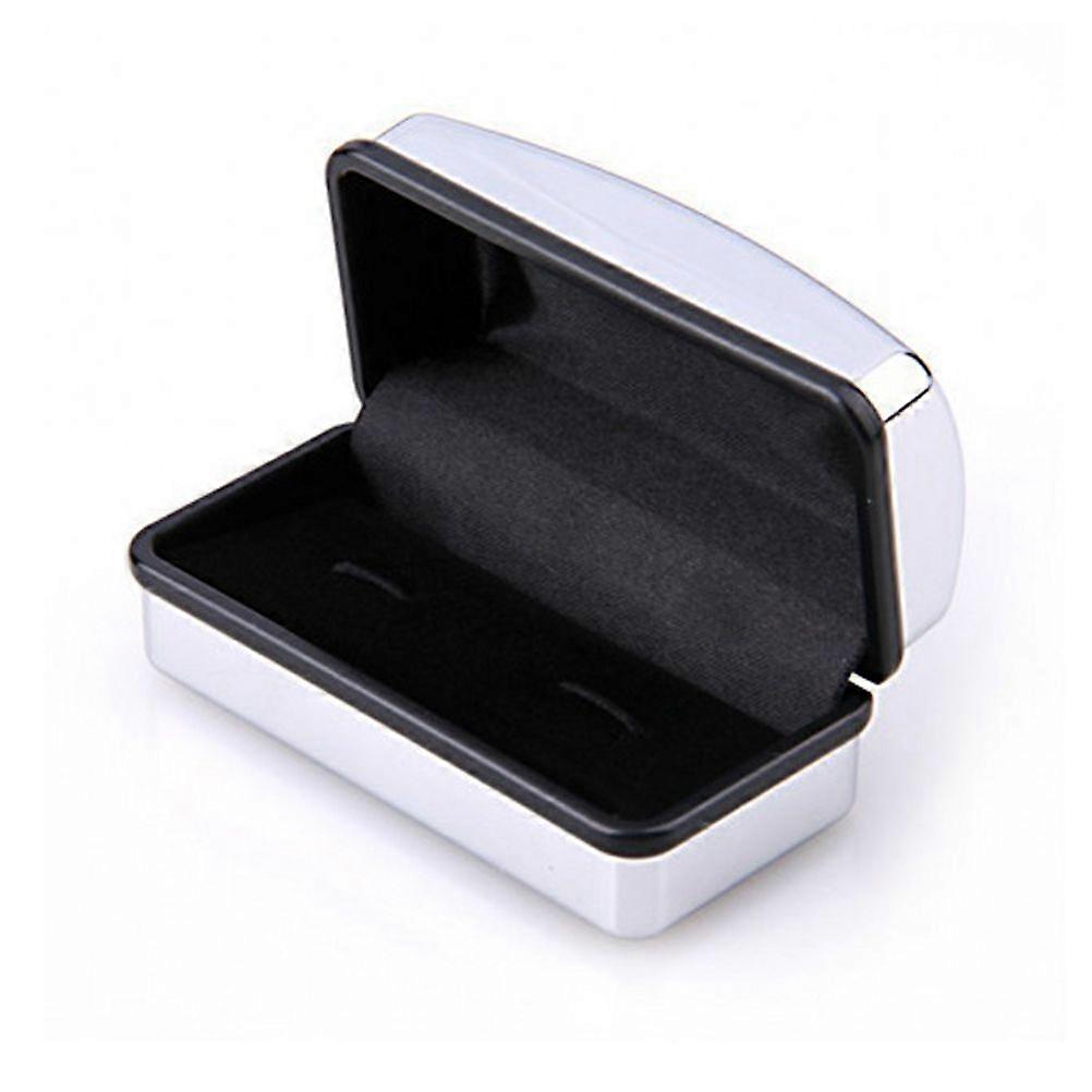 Deluxe Silver Cufflink Cuff Link Paper Cuboid Gift Box