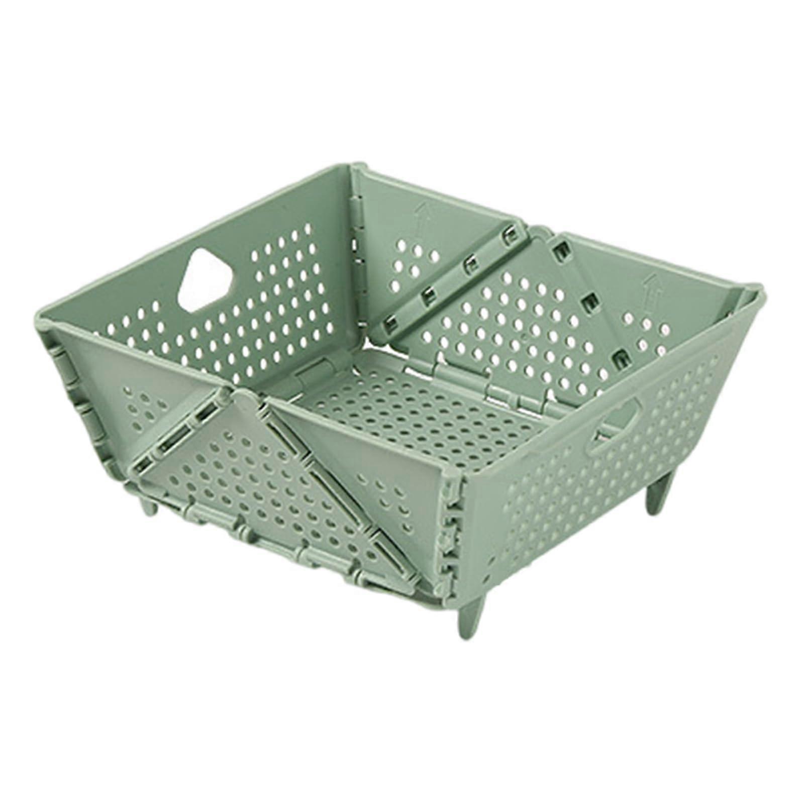 Collapsible Strainer and Foldable Colander Set for Kitchen Sink Pasta Vegetables Space Saving