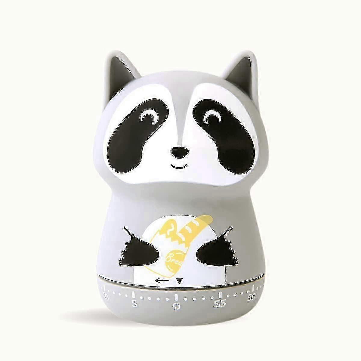 2024 Kitchen Timer Cute Craft 60 Minutes Timer Mechanical Wind Up Egg Timer Cooking Timer (gray Raccoon)