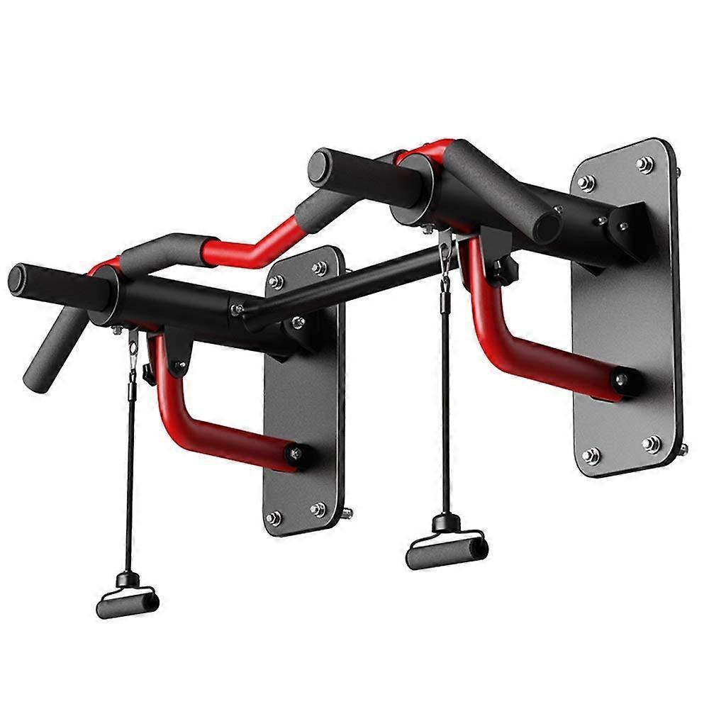 Foldable Wall Mounted Pull Up Bar with MultiPosition NonSlip Handles for Home Gym
