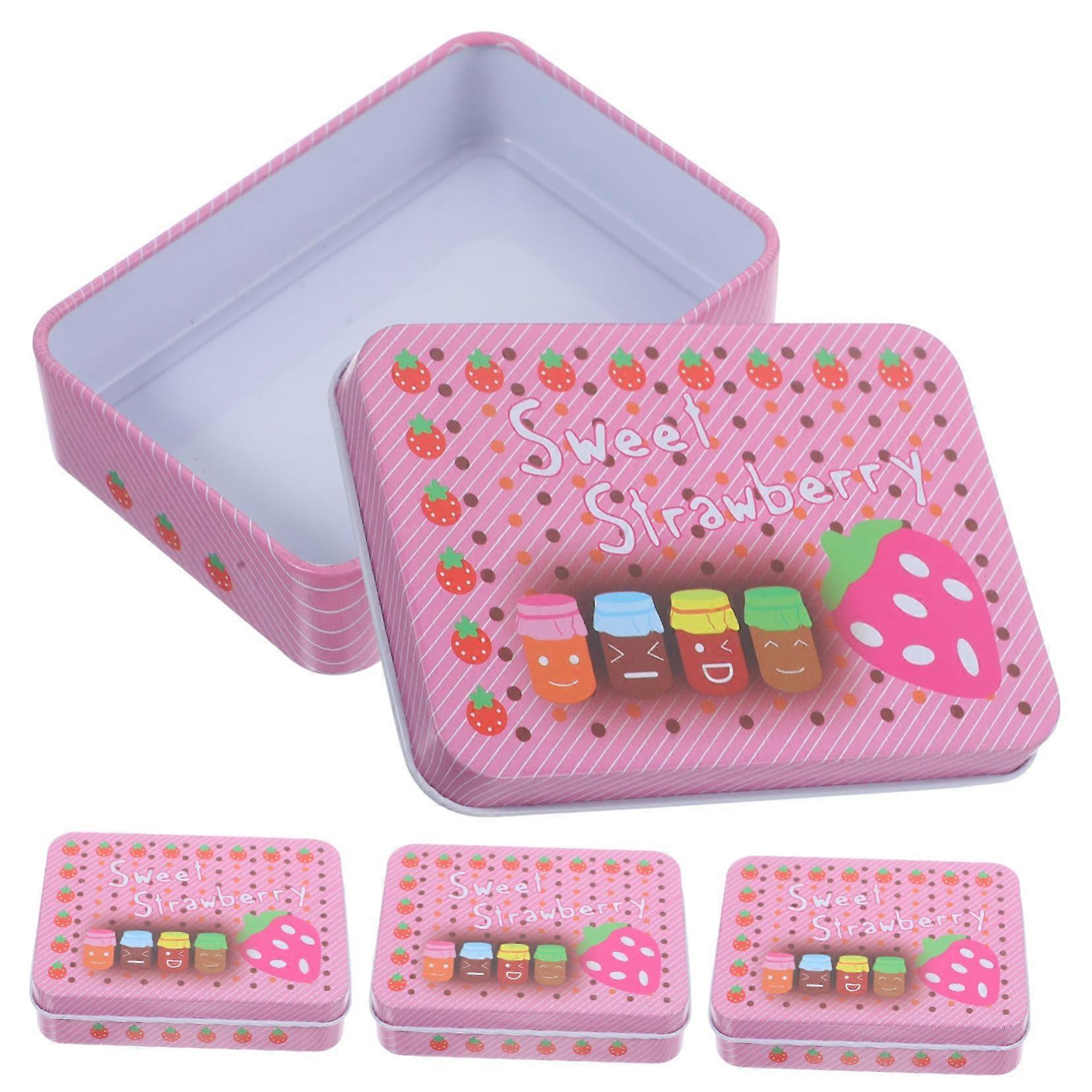 Playing Card Storage Box Set, Durable Tinplate Trading Card Case with Secure Lid and Deck Organizer