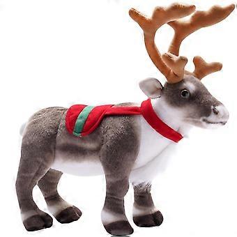 Christmas Reindeer Plush Toy 14 Inch Soft Huggable Stuffed Animal Gift for Kids and Teens