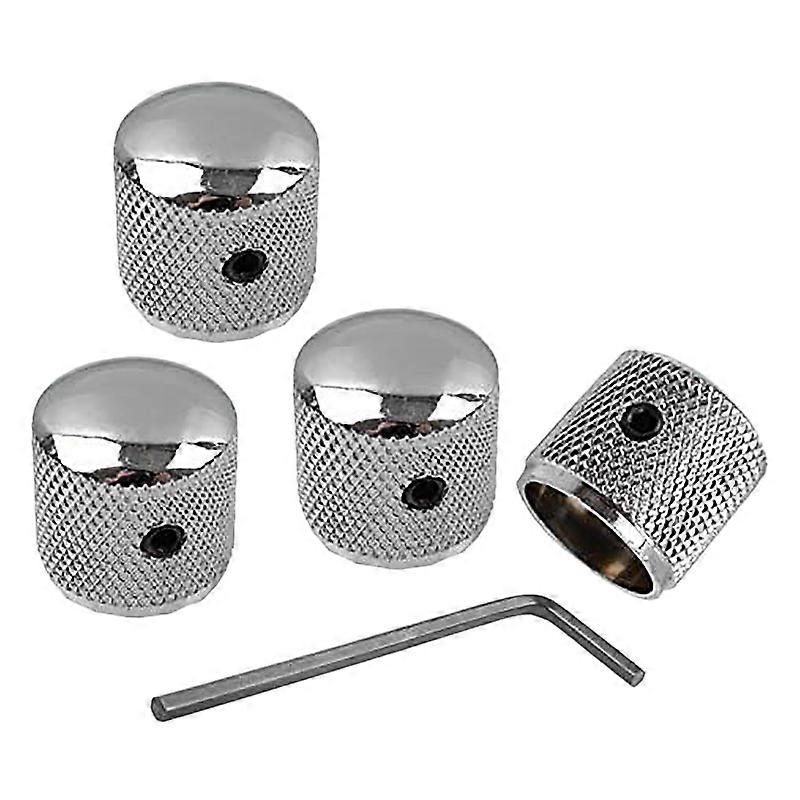 Metal Volume Tone Dome Tone Guitar Speed Control Knobs with Screws