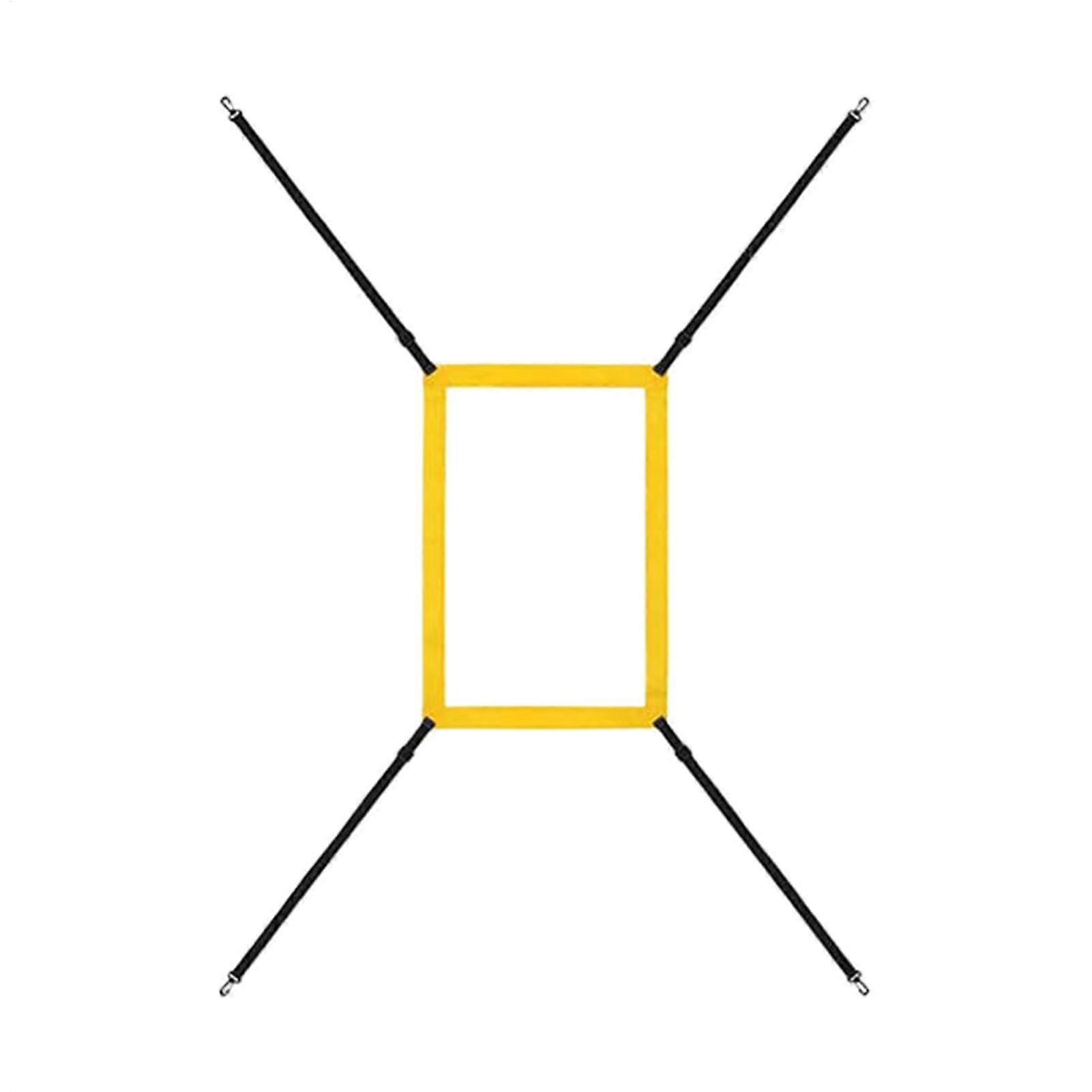 Baseball Pitching Target with Adjustable Height Straps, Durable Strike Zone Net for Training