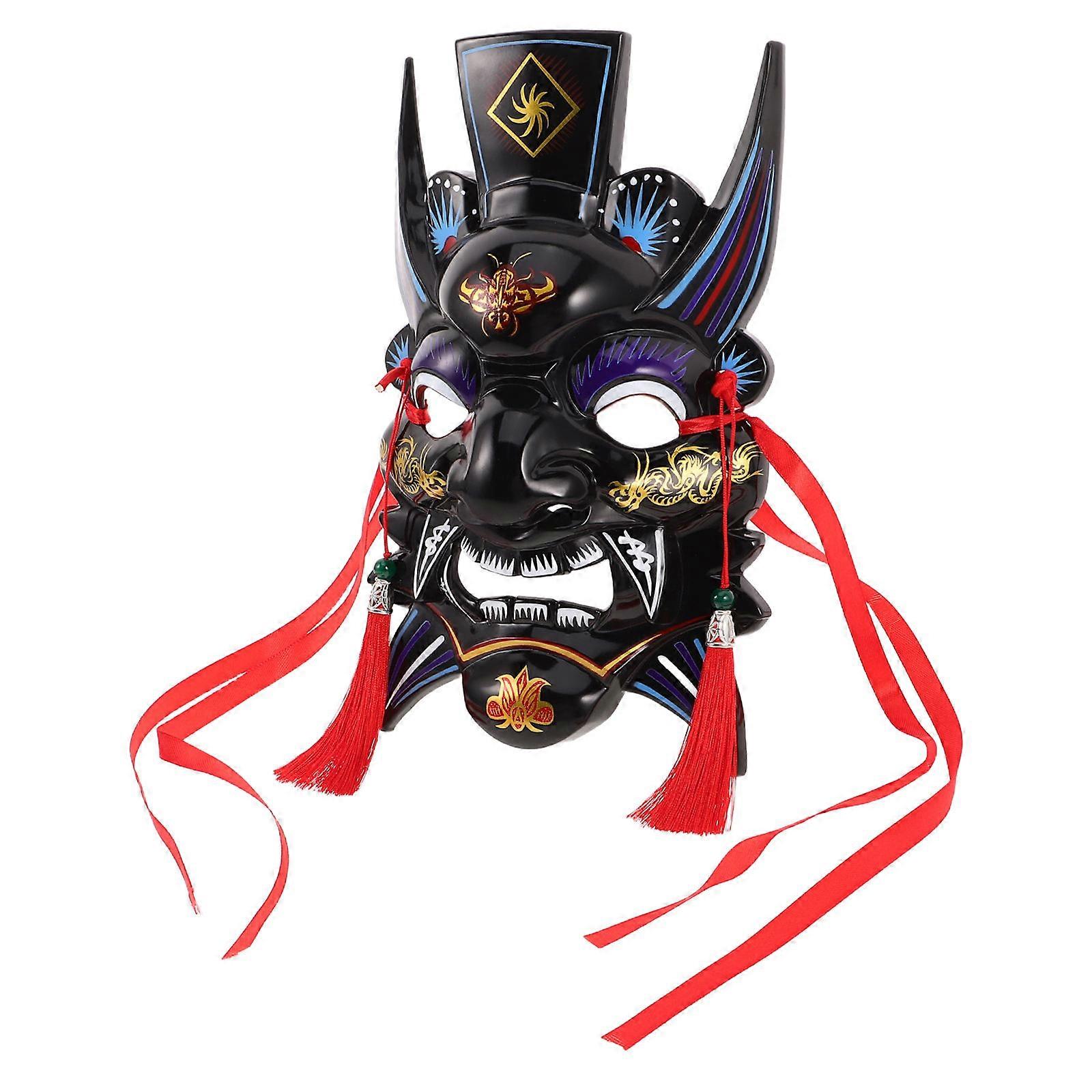 Full Face Hand-Painted Masquerade Mask for Party Mask