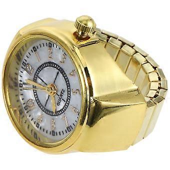 Mini horlogering met quartz uurwerk, stijlvol en modieus accessoire voor bruiloften, goudkleurig, 2,70 x 2,60 x 2,50 cm, 1 set