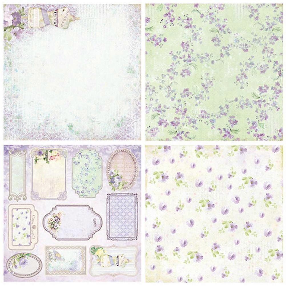 Bloco de Papel para Scrapbook com 24 Folhas em Cores Sortidas