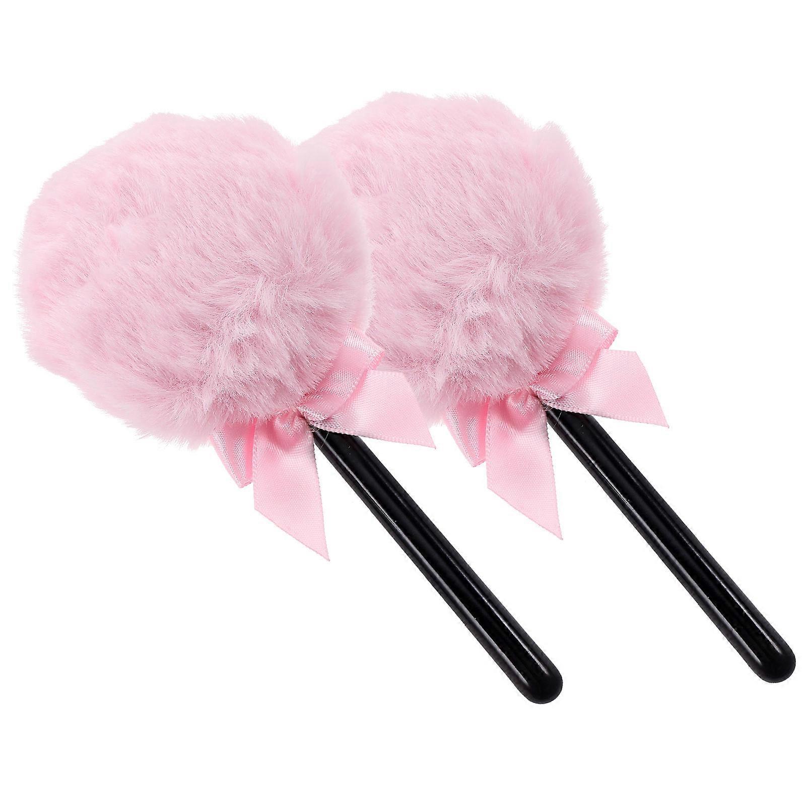 Face Powder Puff Makeup Puff for Loose Powder Setting Pink 2Pcs