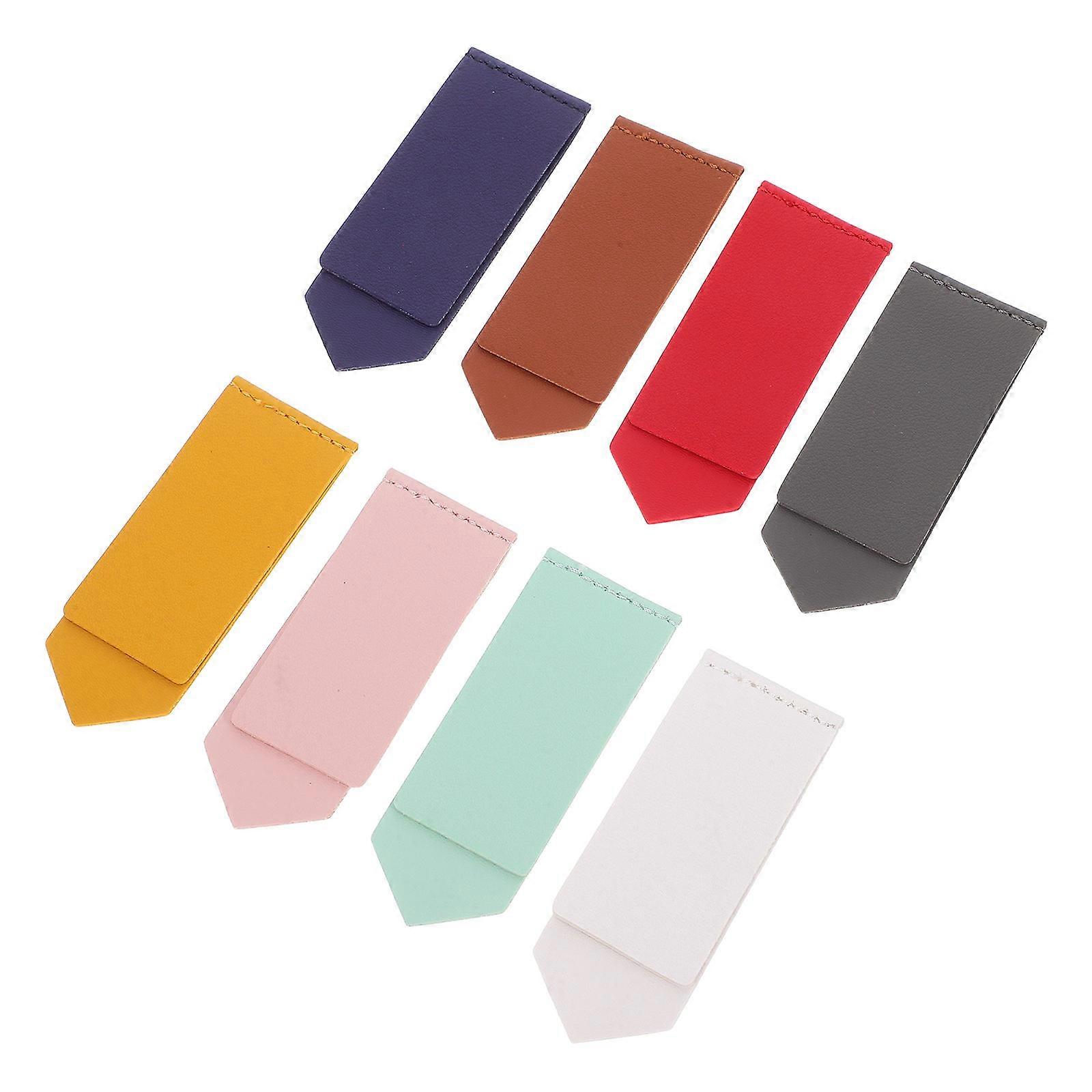 Office Book Marker PU Corner Bookmark for Document Reading 16Pcs