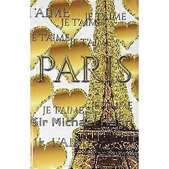 je t'aime goud glitter eiffeltoren creatieve lege dagboek meneer Michael designer editie
