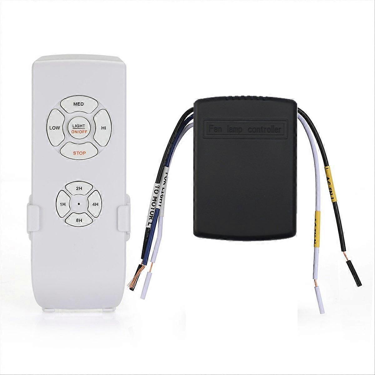 Wireless Ceiling Fan Lamp Remote Control Kit Light Dimmer US PLUG