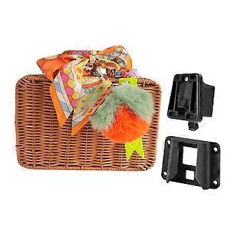 Simulering Vine Cyklar Främre Korg Cykelbagageväska Avtagbar Cykelkorgväska Resväska Enkel Installation Flerfärgad