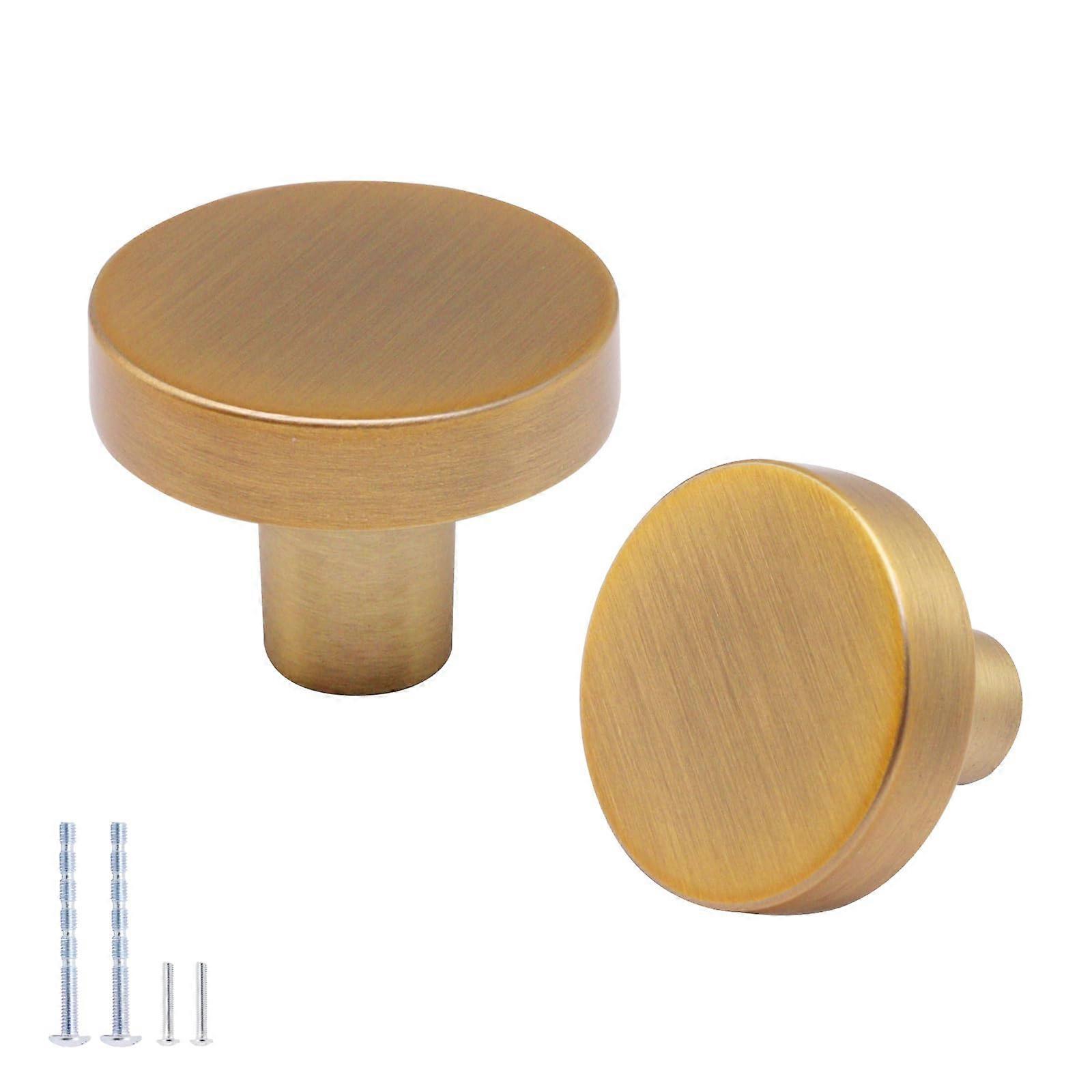 Cabinet Knobs Set Oil Rubbed Bronze Finish 12 Pack Round Drawer Knobs for Kitchen Cabinets Doors
