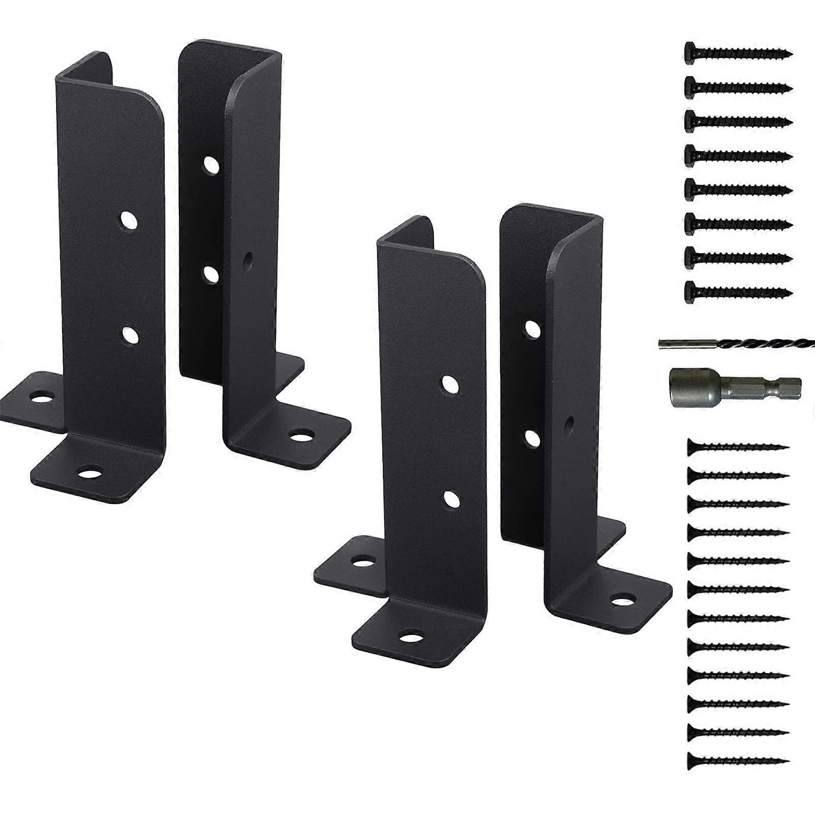Adjustable Deck Post Anchors Base Brackets Portable Sturdy Reinforced Accessory for Secure Deck Structure