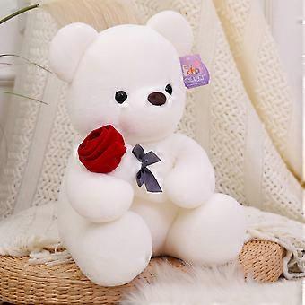 Cute hug rose bear plush toy doll girlfriend bestie valentine wedding gift doll