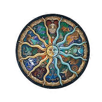 Round Paper Puzzle Adults Zodiac Puzzle Educational 500 Pieces Jigsaw Puzzle Colorful