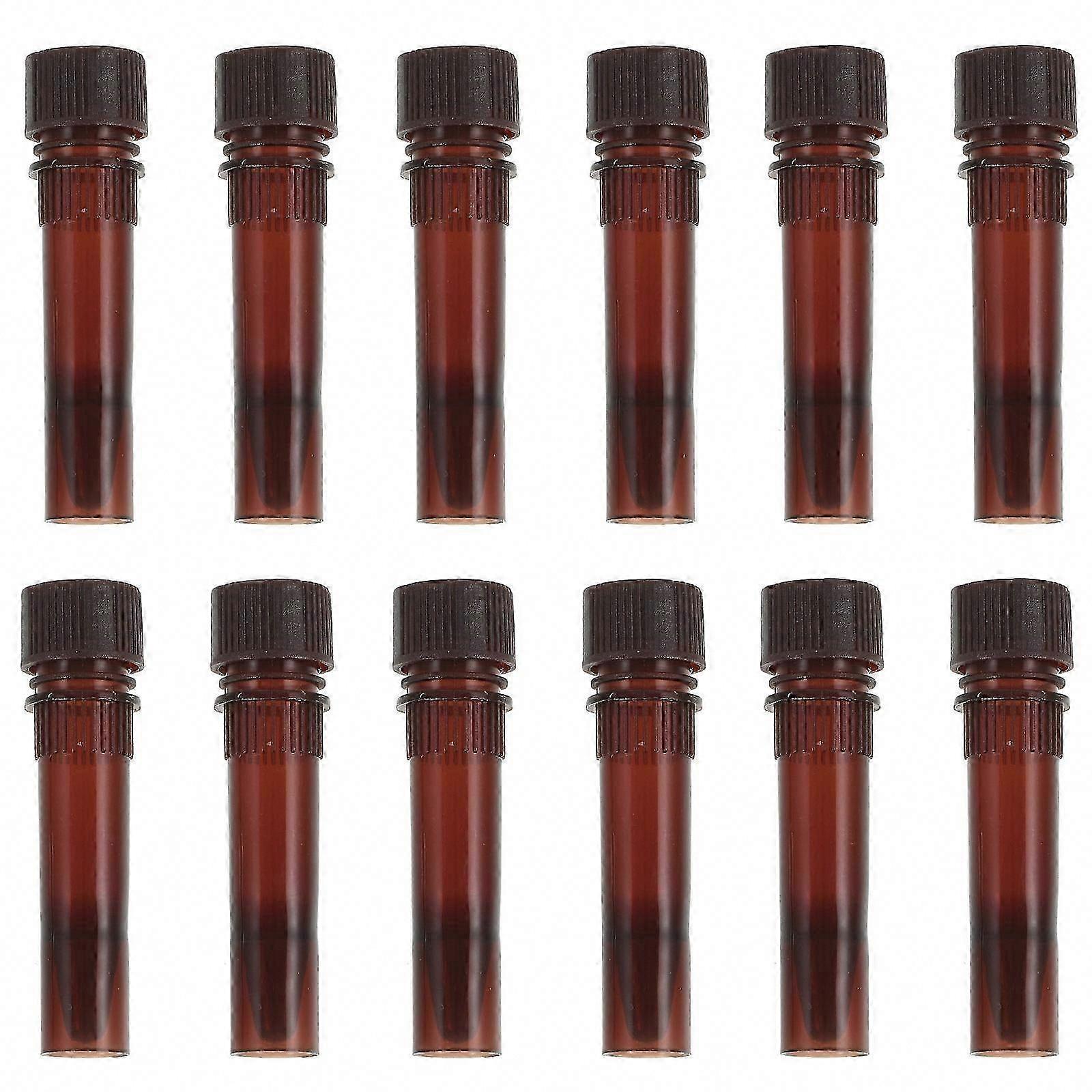 Brown Test Tubes for Scientific Experiments, 20Pcs