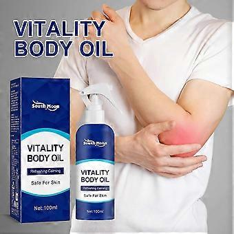 Vitality Body Oil, Erfrischendes Trockenes Körperöl-Spray, Feuchtigkeitscreme für die Haut, Gelenkpflegespray, Körperöl für angenehmen Geruch und Erfrischung