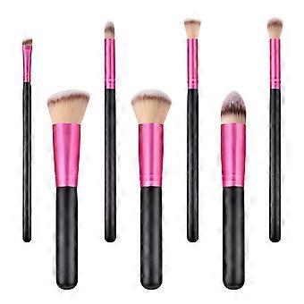Powder Brush Wooden Handle Nylon Bristles Makeup Brush Set 7Pcs