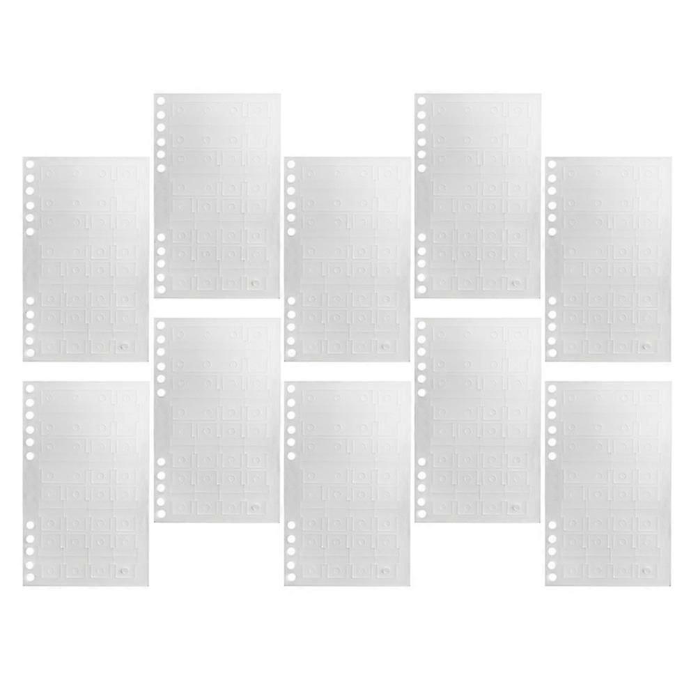 Sticky Page Markers PVC Self-Adhesive Multi-Function Tabs for Notebooks 10 Sheets