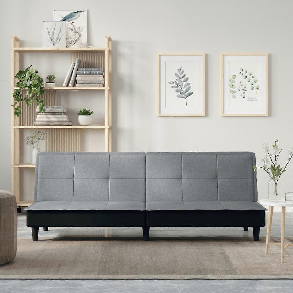 Schlafsofa Hellgrau Stoff, SKU: 351913