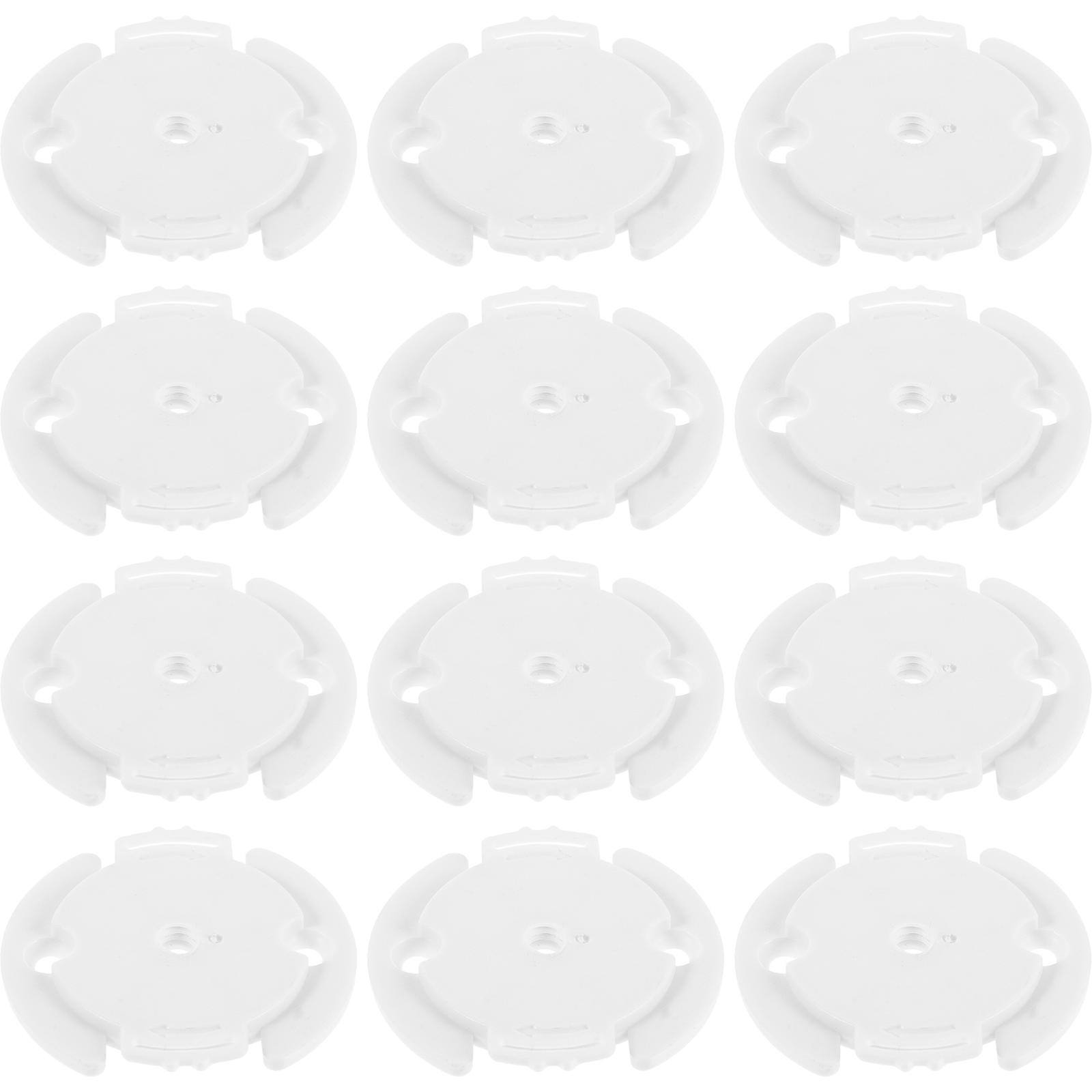 20pcs Round Plastic Camera Base: Stable Security Camera Mount Compatible With Xiaomi - Easy Installation Base For Indoor Use