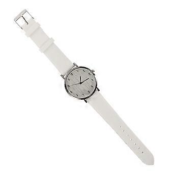 Wristwatch Women Elegant Watches Simple Style Wrist Watch White Strap School Time Keeping 1Pack
