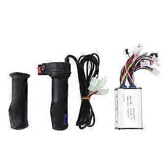 24V 36V 350W Brushless Controller Long Line 3 Speed Reversing Throttle Grip Set Electric Bicycle Conversion Kit