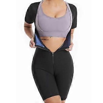 Womens Full Body Shaper Sauna Sweat Suit Gym Sports Bodysuit Fat Burning Tummy Control Bodysuit New