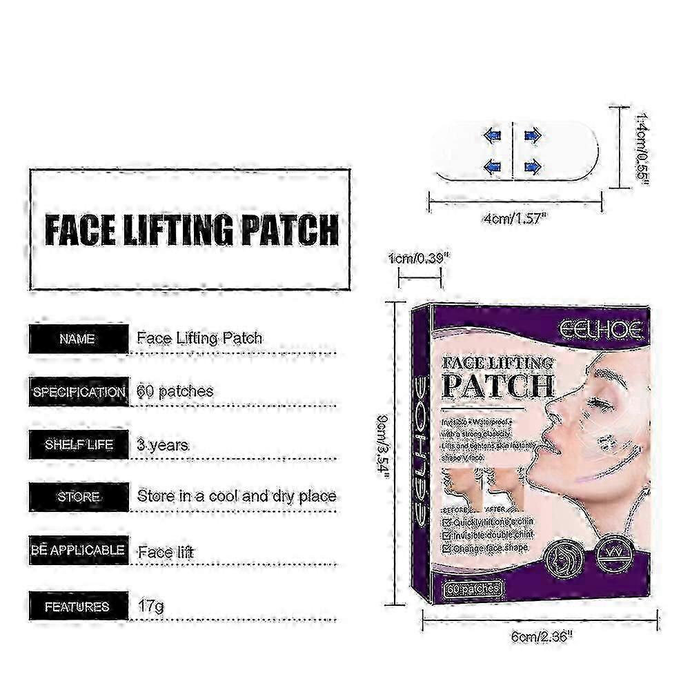 Instant Thin Face Stickers Invisible Waterproof Breathable