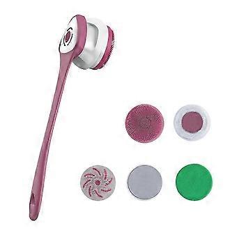 5-in-1 Rechargeable Electric Shower Brush Set - Back Scrubber