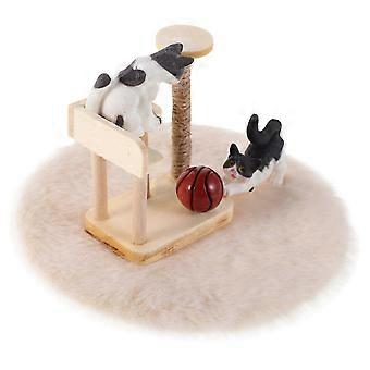 Realistic Cat Tree Tower Dollhouse Model compatible with Miniature Playset 1Set