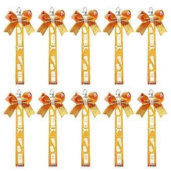 10pcs Cheerleader Bows Pendant Keychains Bowknot Streamer Keyring Bag Accessory Stylish Backpacks and Keys Accessories 7
