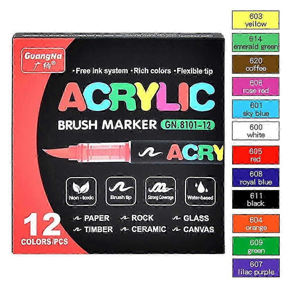 Acrylic Marker Soft Tip Multi-Surface Versatility Acrylic Paint Pen for Ceramic Egg