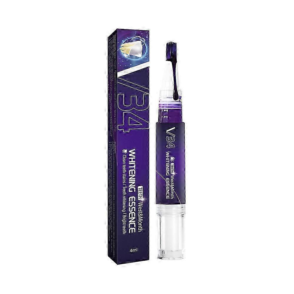 TeethWhiteningGelPenPurpleToothpasteBrighteningEssenceRemoveE
