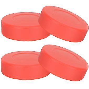 4pcs Ice Hockey Pucks Rubber Hockey Pucks Ice Hockey Practicing Supplies