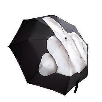 Novelty Middle Finger Design Black Umbrella Cool Fashions Impact Umbrella Fold