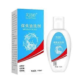 110ml Carvão Alcatrão Loção Shampoo Antibacteriano Líquido Caspa Coceira Cuidados com o Cabelo