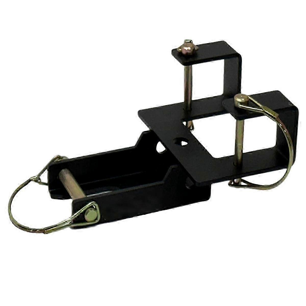 Traction hook for trash bins with removable pin feature