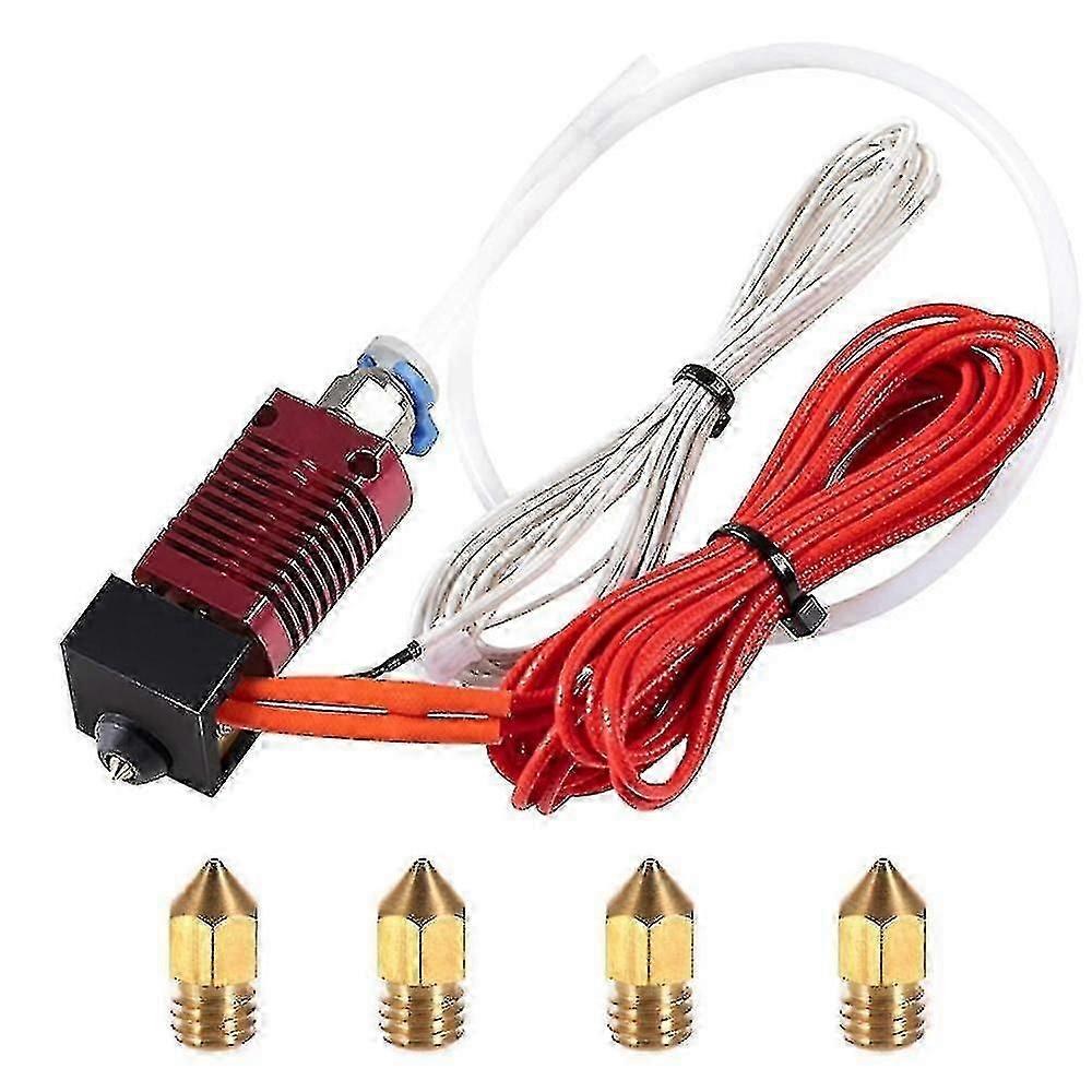 Compatible with Ender 6, Assembled MK8 Hotend Kit for 3D Printer Extruder